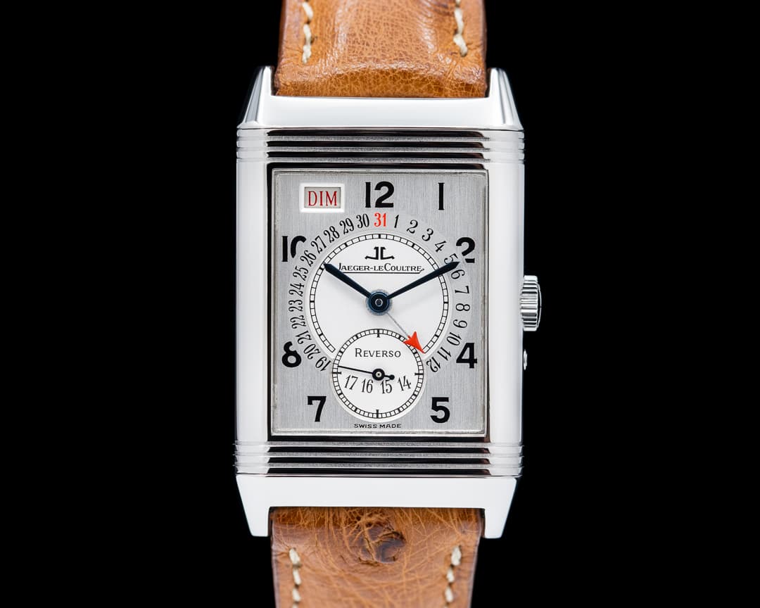 Jaeger LeCoultre Reverso Calendar Grand Taille Day Date Stainless Steel
