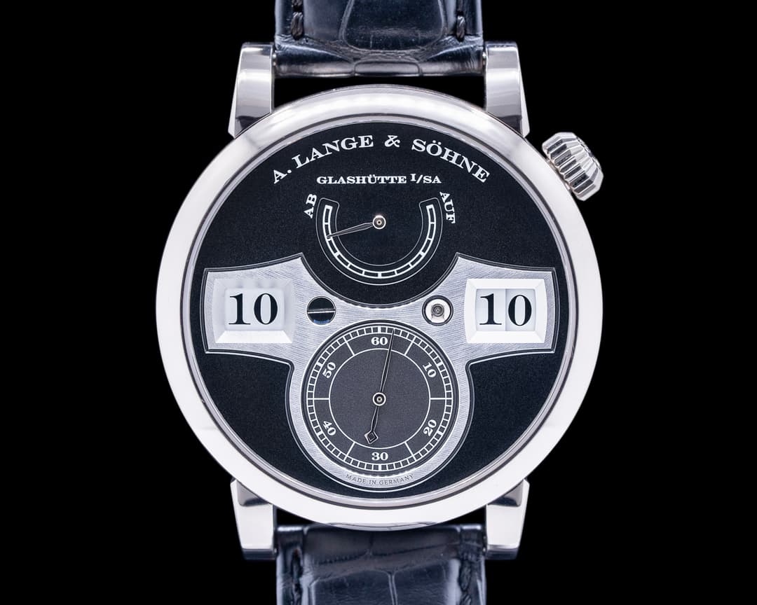 A. Lange and Sohne Zeitwerk 140.029 18K White Gold 