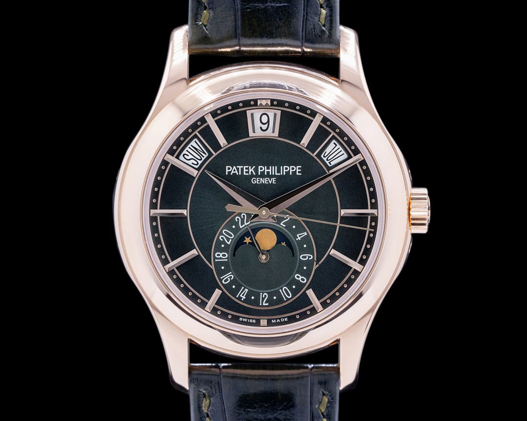 Patek Philippe Annual Calendar 5205R Green Dial 18k Rose Gold 2022 