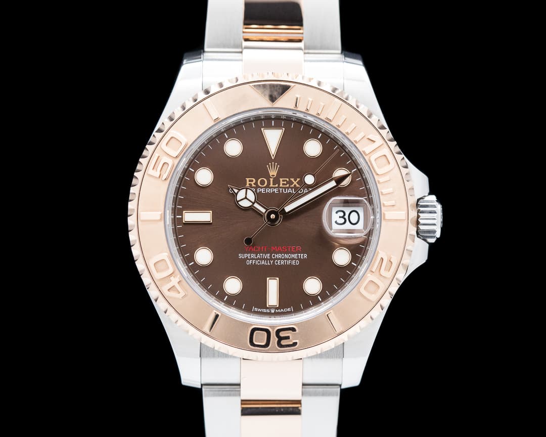 Rolex Yachtmaster Midsize 18K Rose Gold / SS Brown Dial 2021