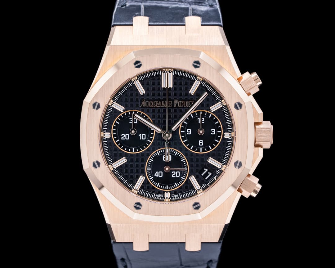 Audemars Piguet Royal Oak 26240OR Chronograph Black Dial RG 41mm UNWORN