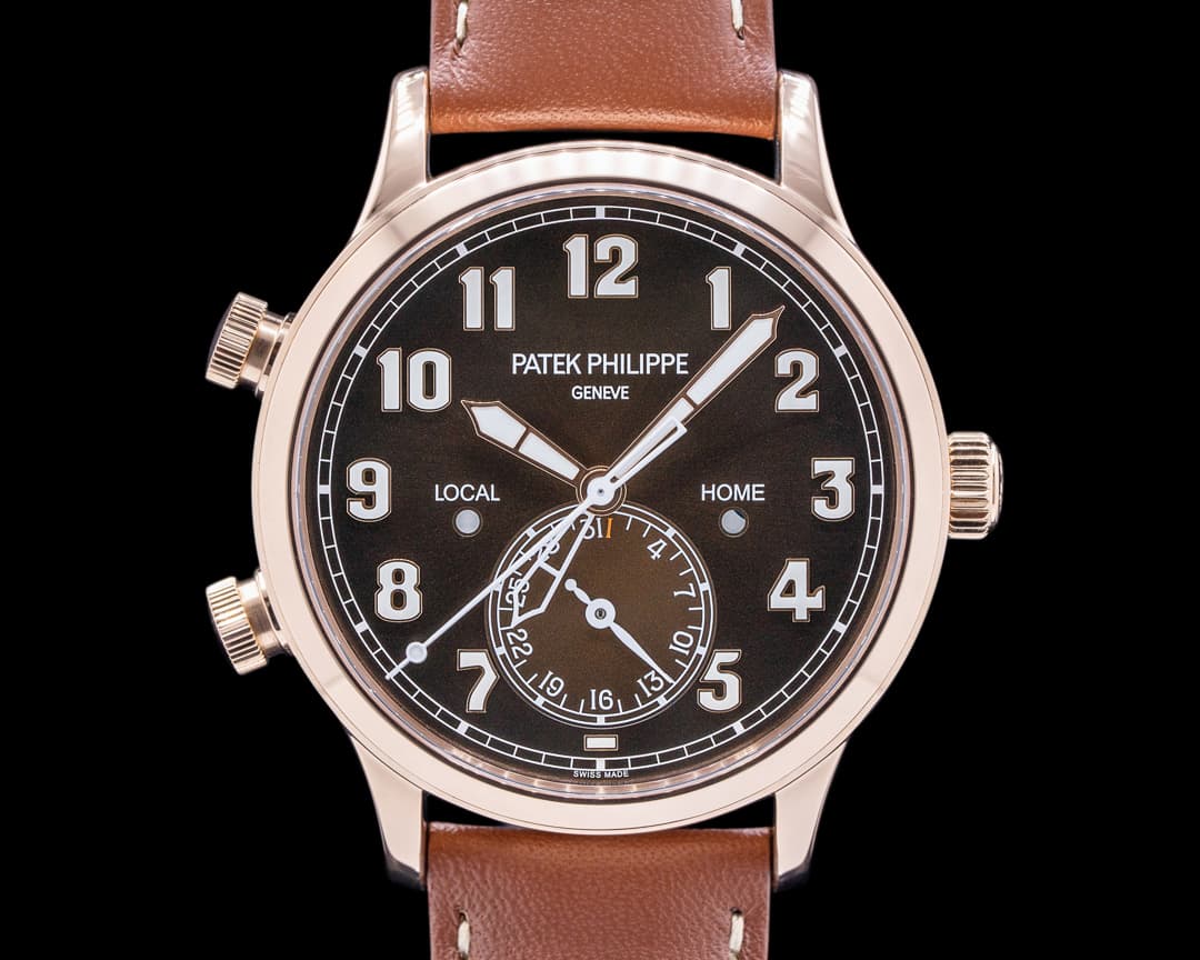 Patek Philippe Calatrava 5524R Pilot Travel Time 18k Rose Gold 2022