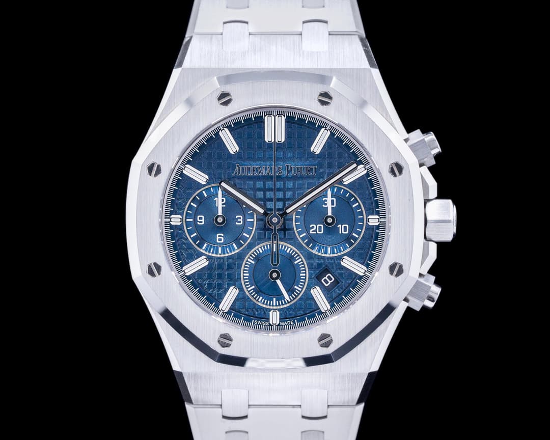 Audemars Piguet Royal Oak 26715ST Chronograph Bleu Nuit Dial SS 38MM 