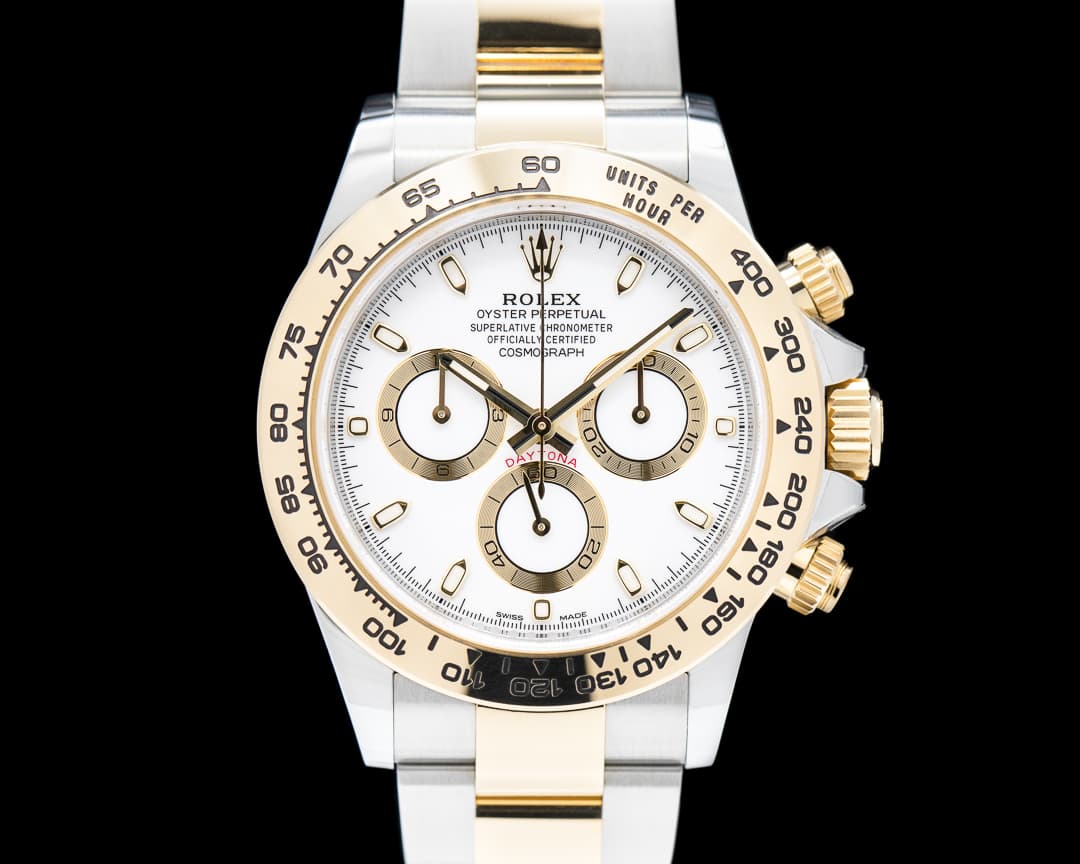 Rolex Daytona White Dial 18K Yellow Gold / SS