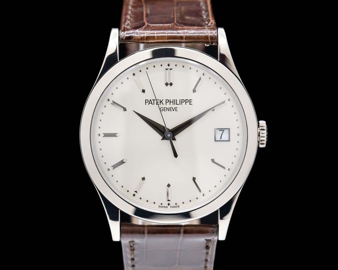 Patek Philippe Calatrava 18K White Gold Silver Dial 