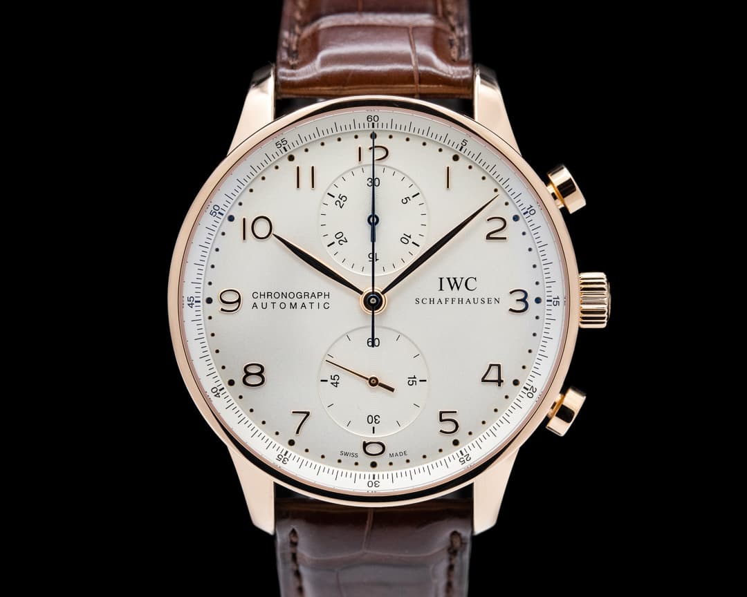 IWC Portugieser Chronograph 18K Rose Gold / Silver Dial