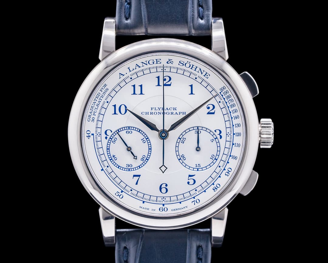 A. Lange and Sohne 1815 Chronograph 414.026 18K White Gold BOUTIQUE