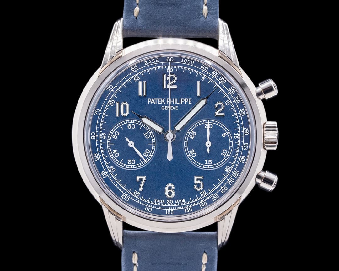 Patek Philippe Chronograph 5172G 18K White Gold Blue Dial