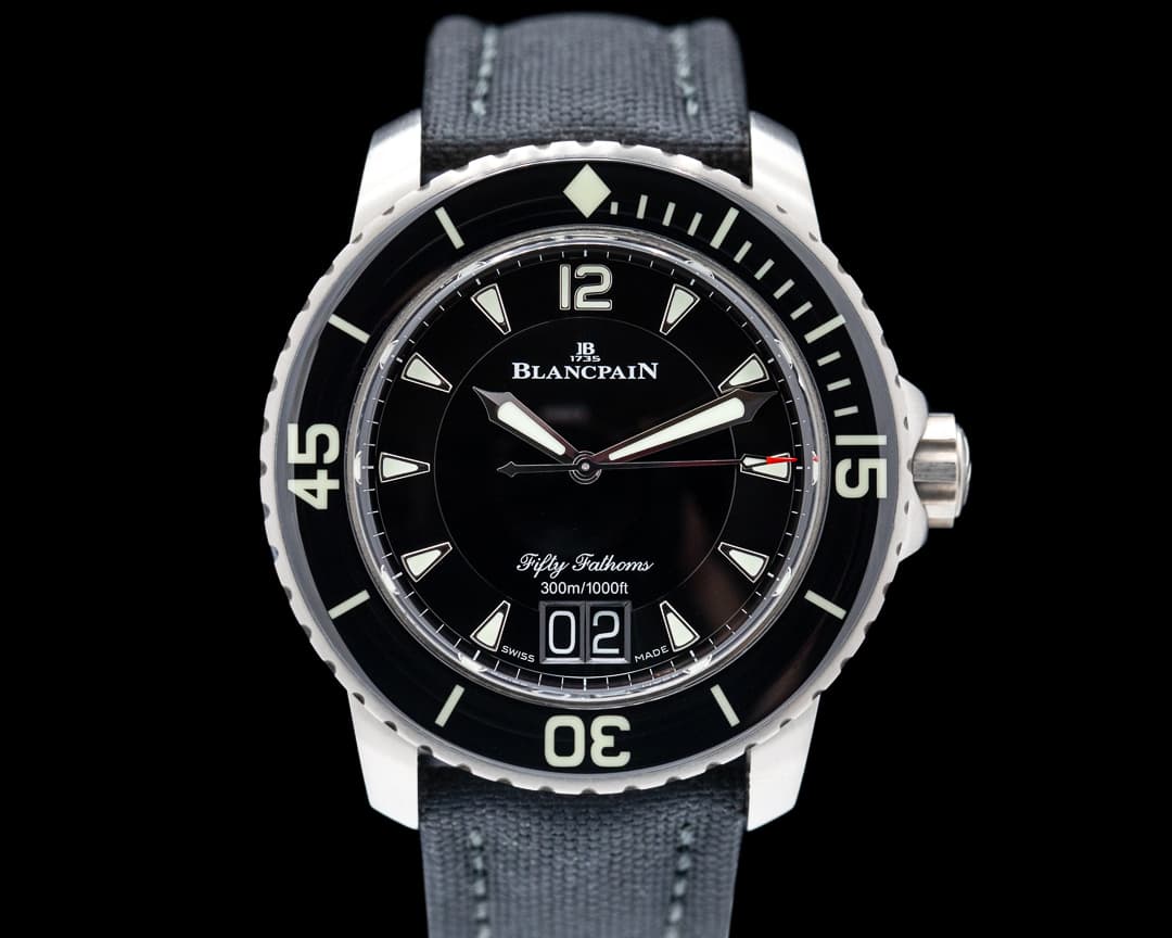 Blancpain Fifty Fathoms Grande Date / Black Dial Titanium 2022