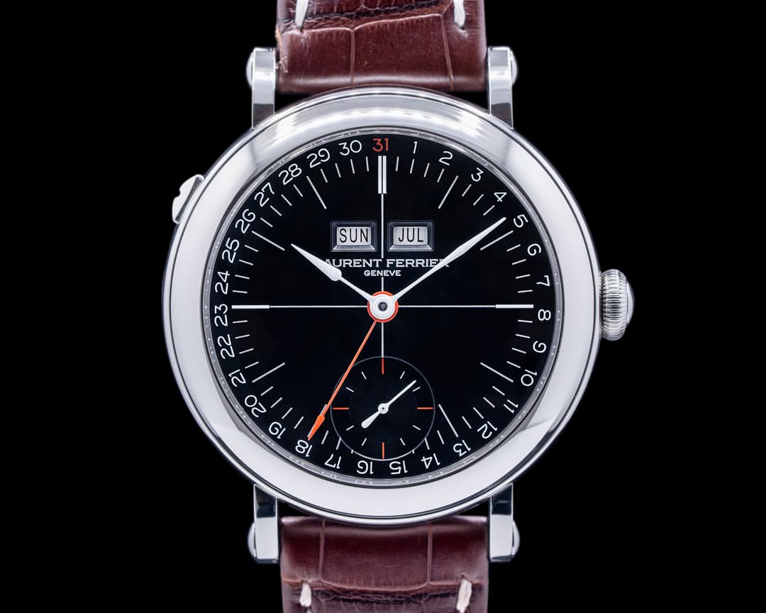 Laurent Ferrier Galet Montre Ecole Annual Calendar Black Dial SS 