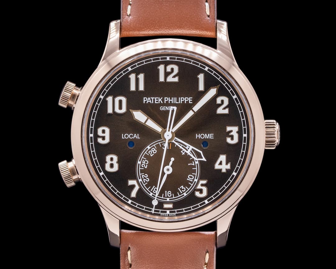 Patek Philippe Calatrava 5524R Pilot Travel Time 18k Rose Gold