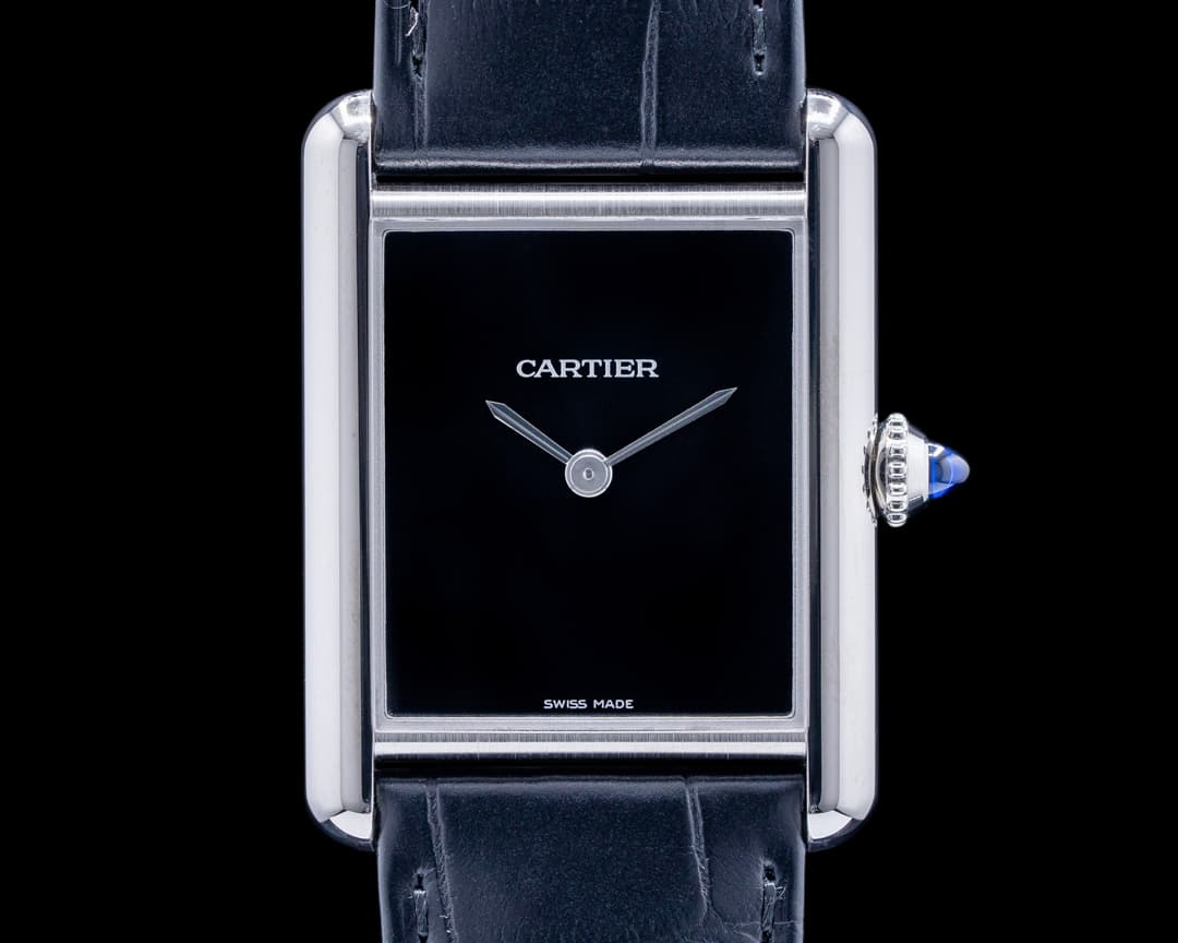 Cartier Tank Must SS Black Dial UNWORN