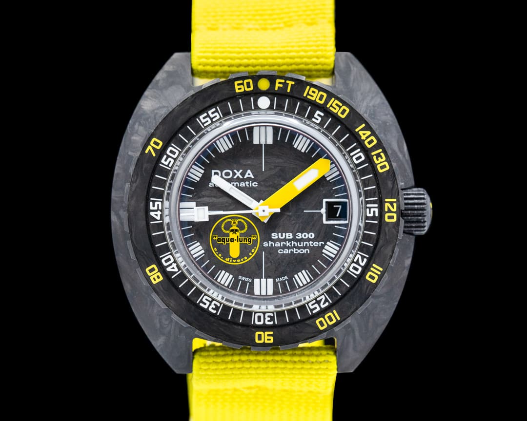 Doxa SUB 300 Carbon Aqua Lung US Divers Sharkhunter Limited Edition 