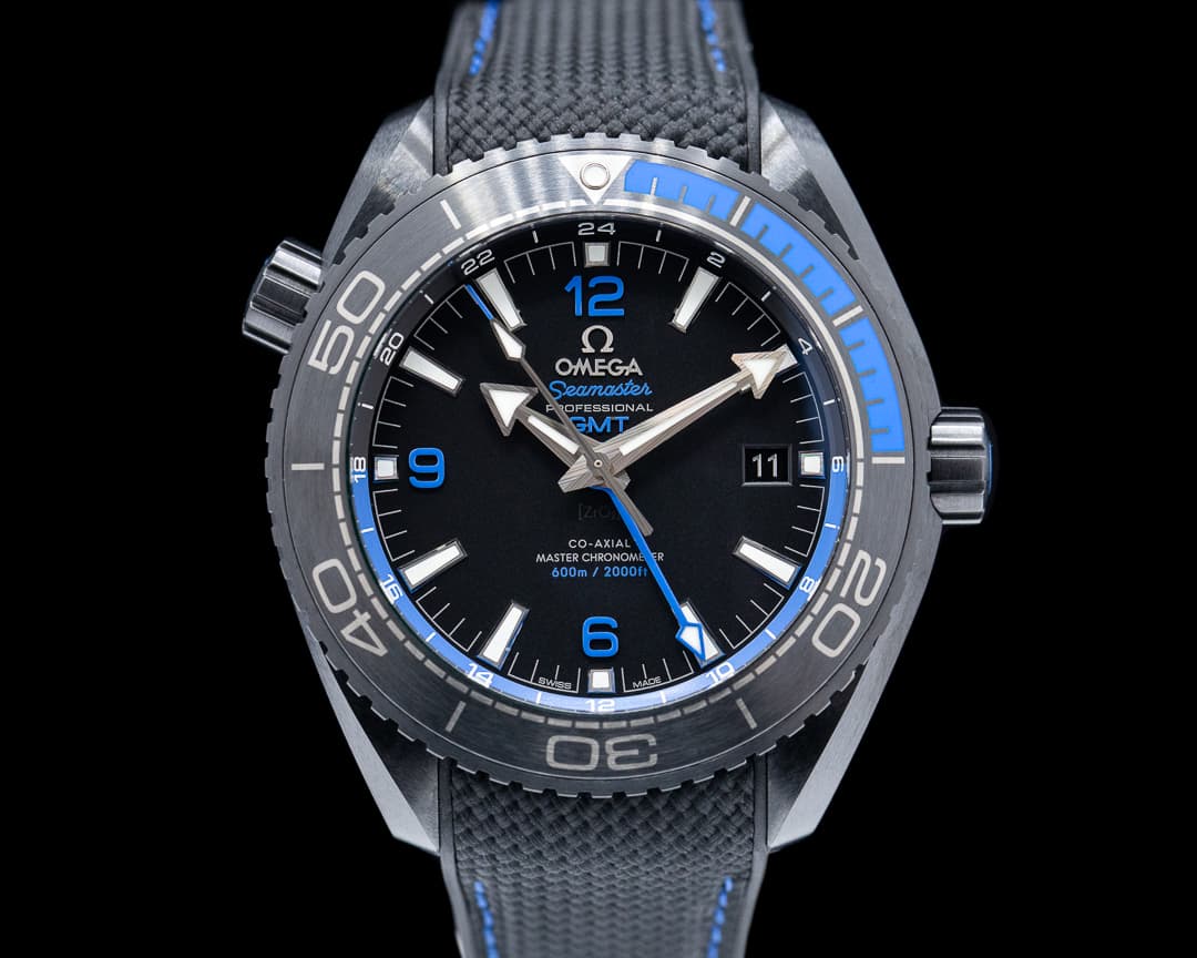Omega Seamaster Planet Ocean Deep Black GMT 600M Co-Axial Ceramic