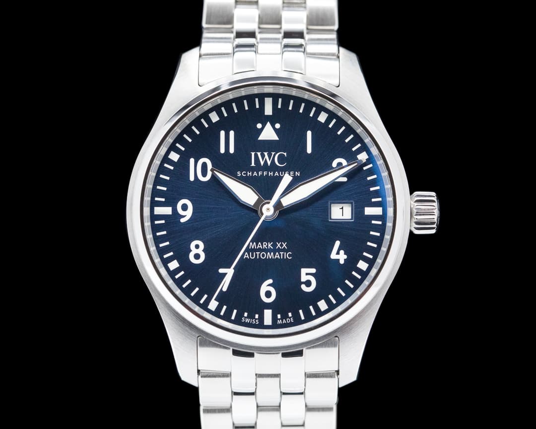 IWC Mark XX SS Bracelet Blue Dial