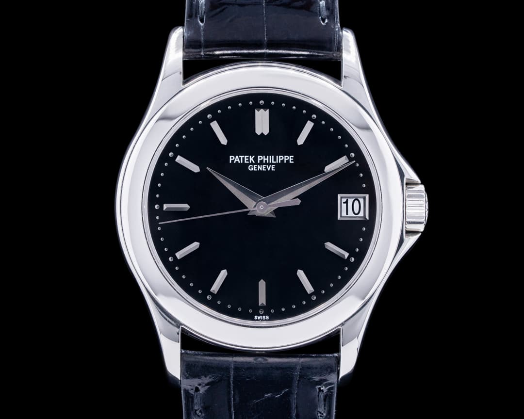 Patek Philippe Calatrava 5107P Automatic Platinum Black Dial RARE