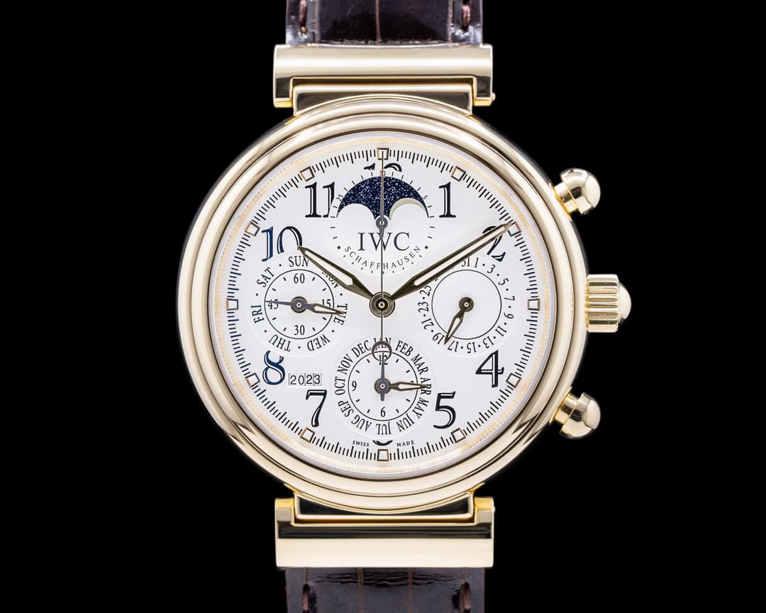IWC Da Vinci Perpetual 3758 Calendar Chronograph 18K Yellow Gold 