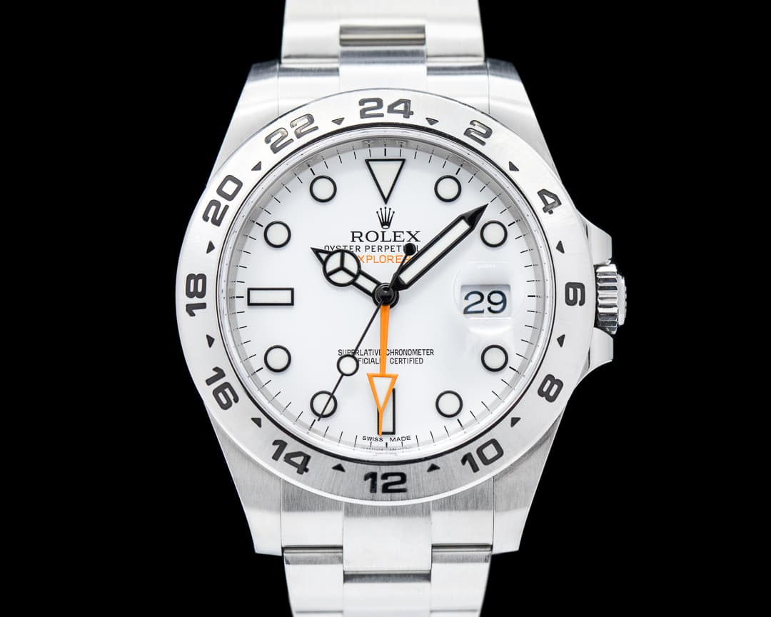 Rolex Explorer II 216570 White Dial SS