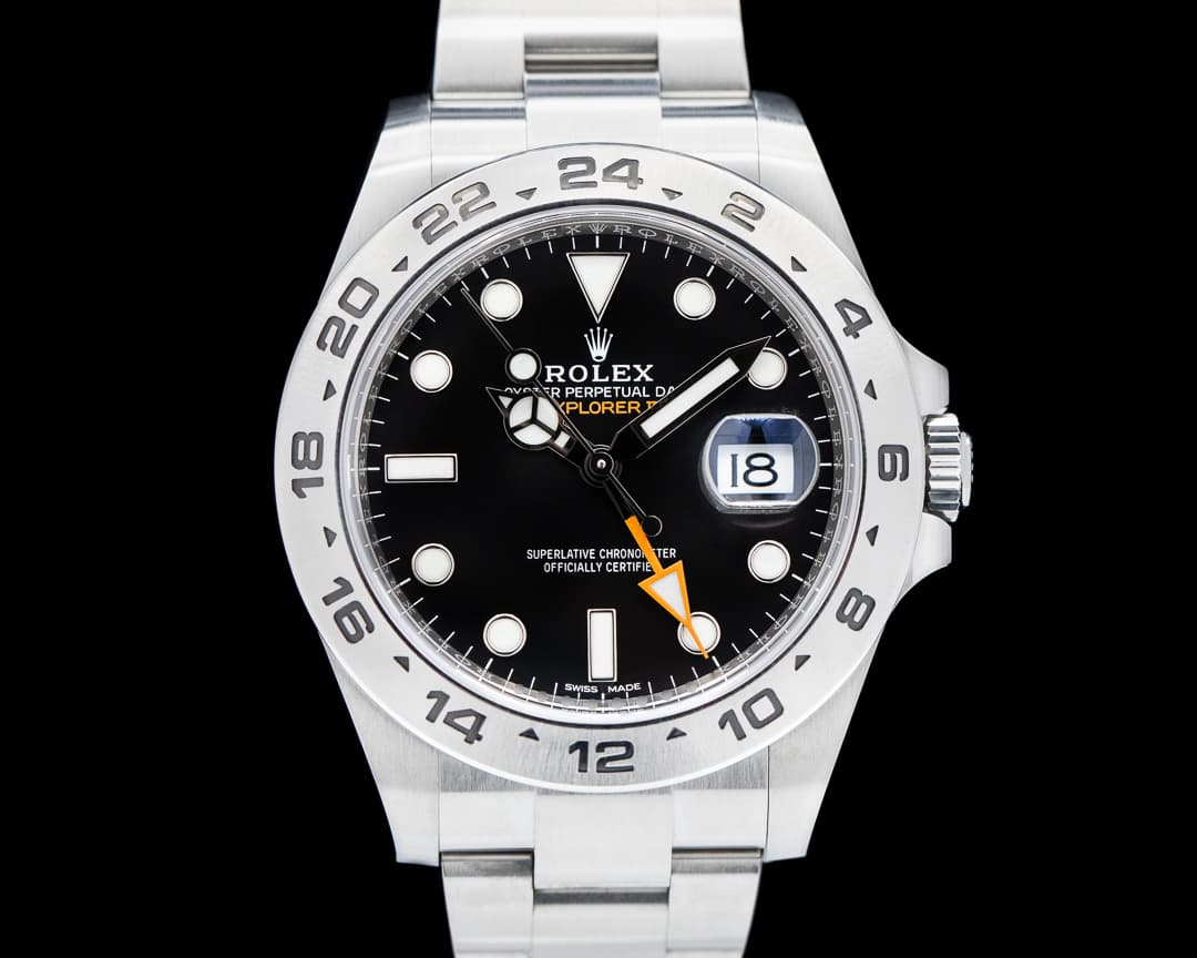 Rolex Explorer II Black Dial SS