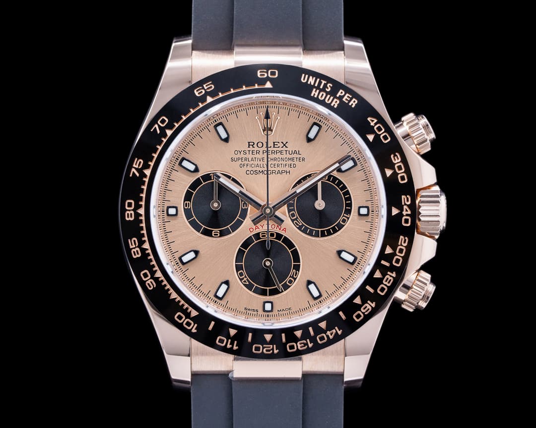 Rolex Cosmograph Daytona 116515LN 18K RG Oysterflex 