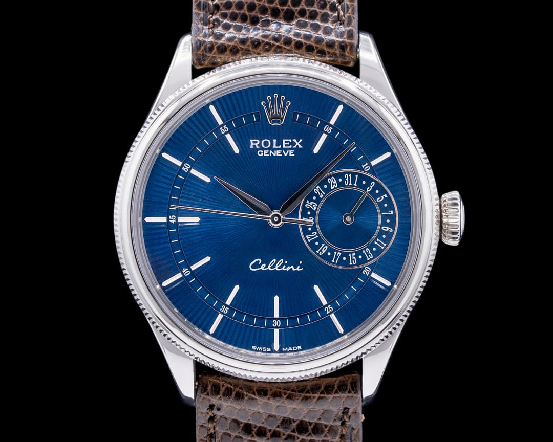 Rolex Cellini Date Blue Dial 18K White Gold 2017
