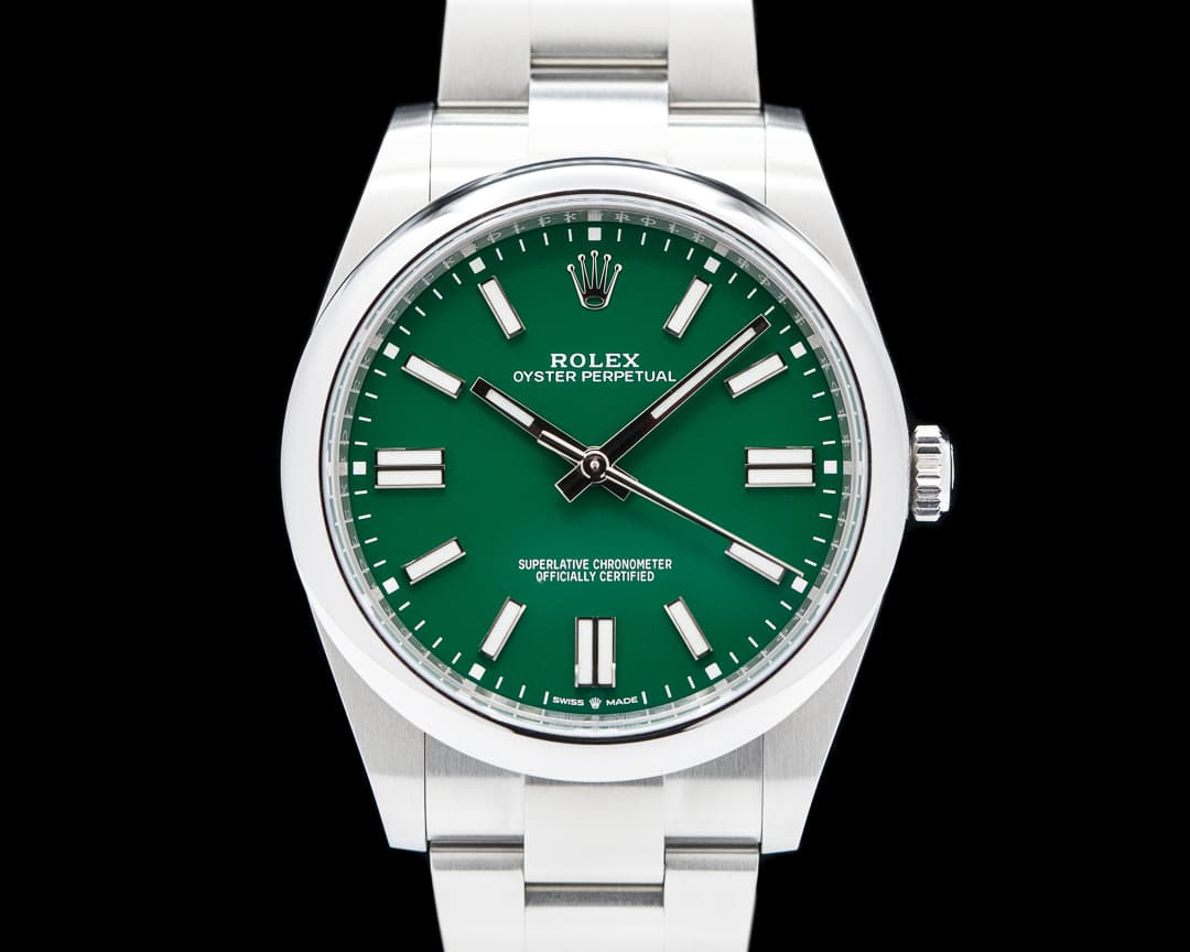 Rolex Oyster Perpetual 124300 41mm SS / Green Dial 