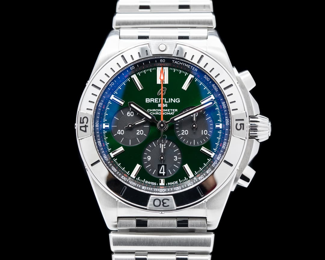 Breitling Chronomat B01 42mm SS Green Dial