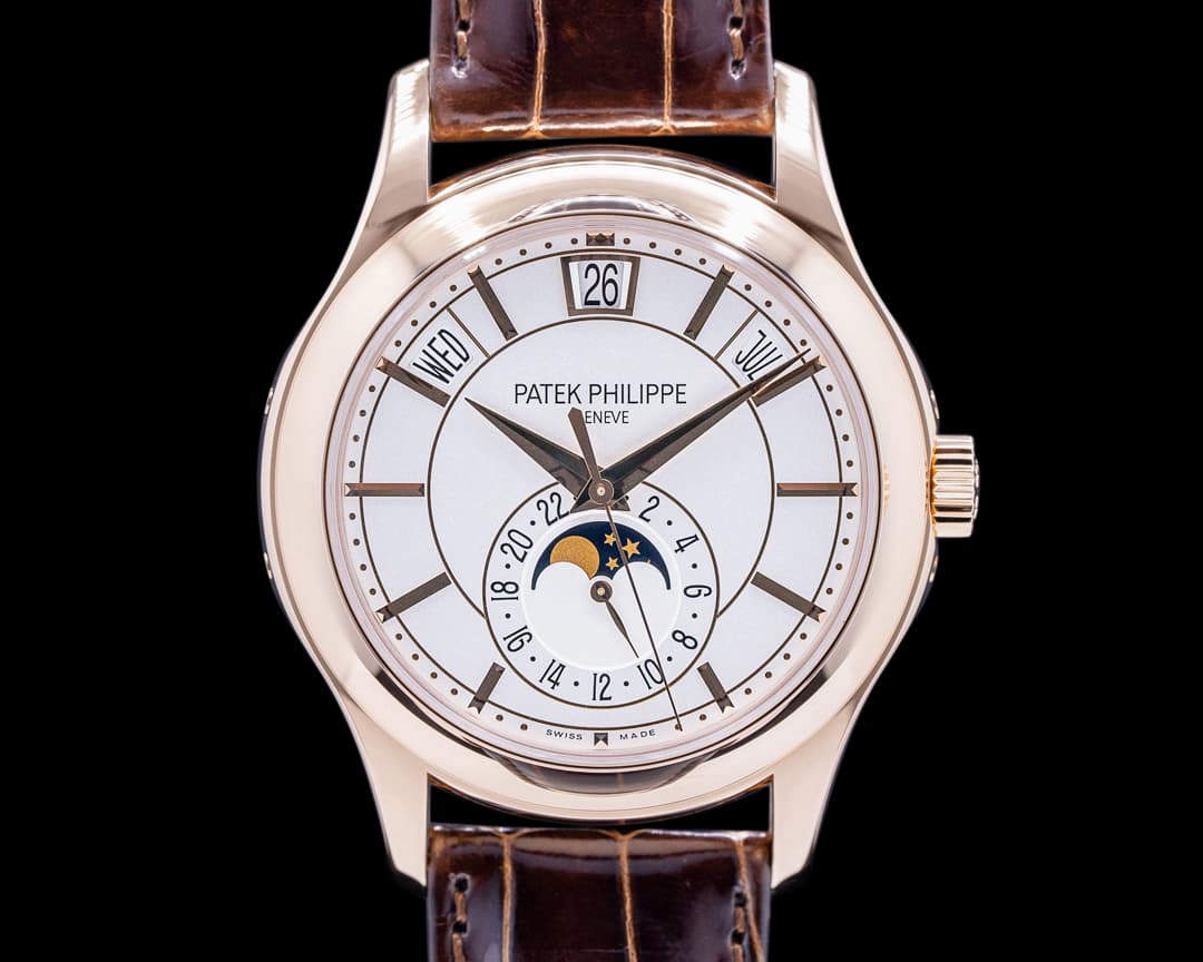 Patek Philippe Annual Calendar 5205R Silver Dial 18K Rose Gold