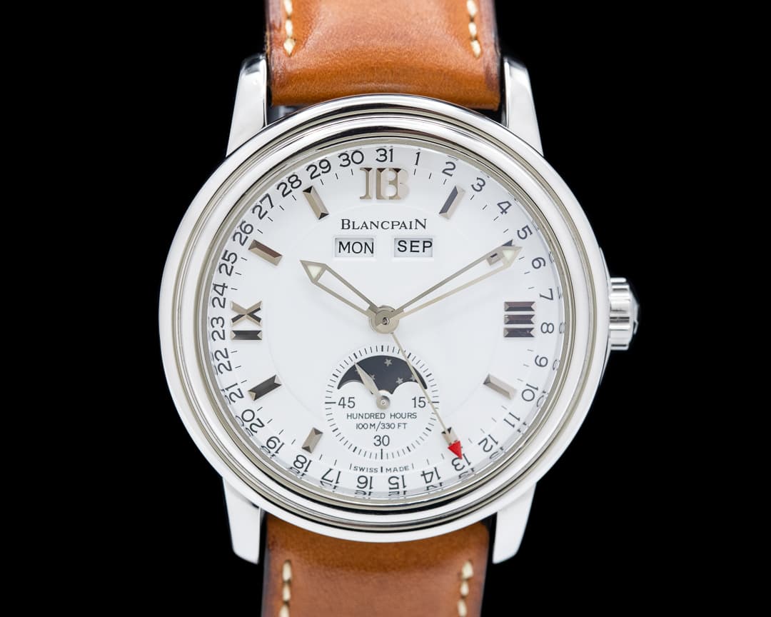 Blancpain Triple Date Moon White Dial Steel