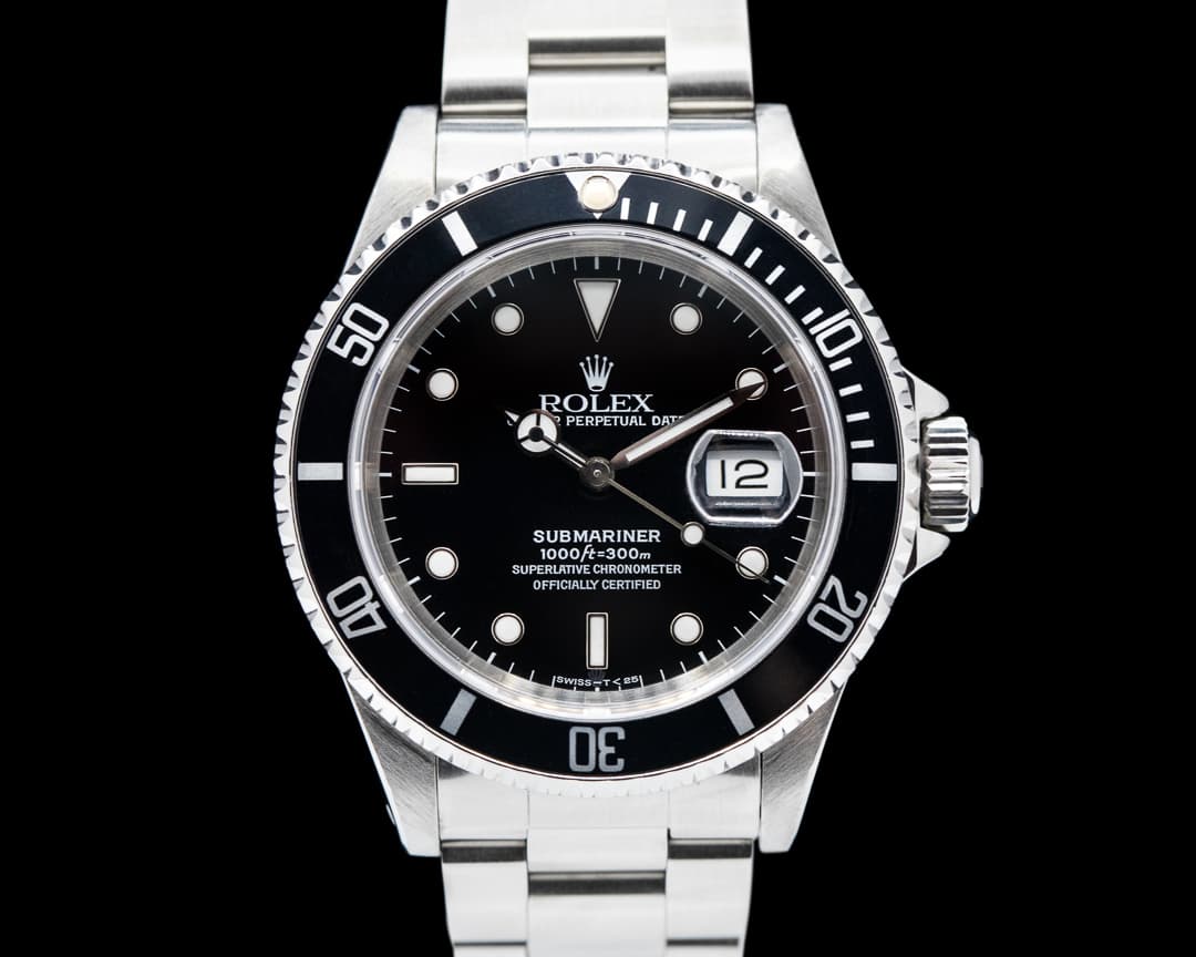Rolex Submariner SS Black Dial Circa 1992 COMPLETE