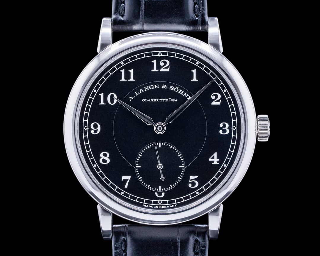 A. Lange and Sohne 200th Anniversary F.A Lange 236.049 1815 Platinum Black Dial RARE
