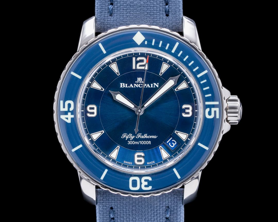 Blancpain Fifty Fathoms White Gold / Blue Dial LIMITED