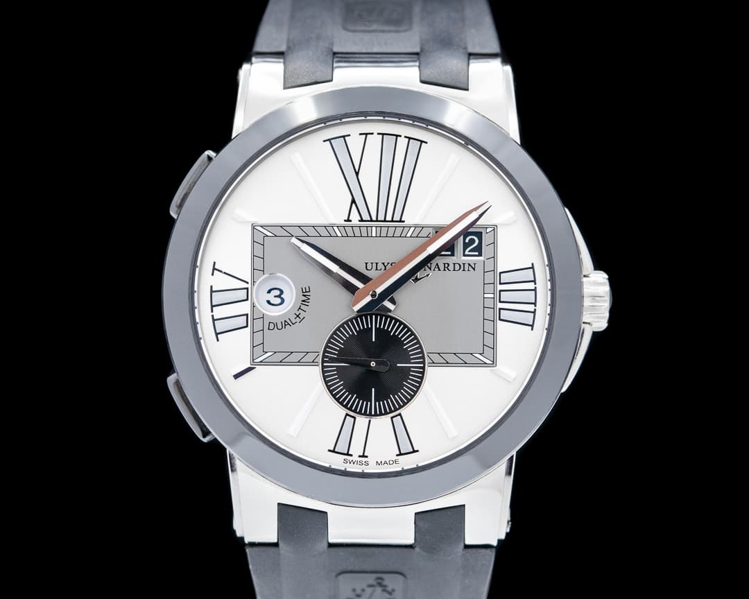 Ulysse Nardin Executive Dual Time SS Silver Dial
