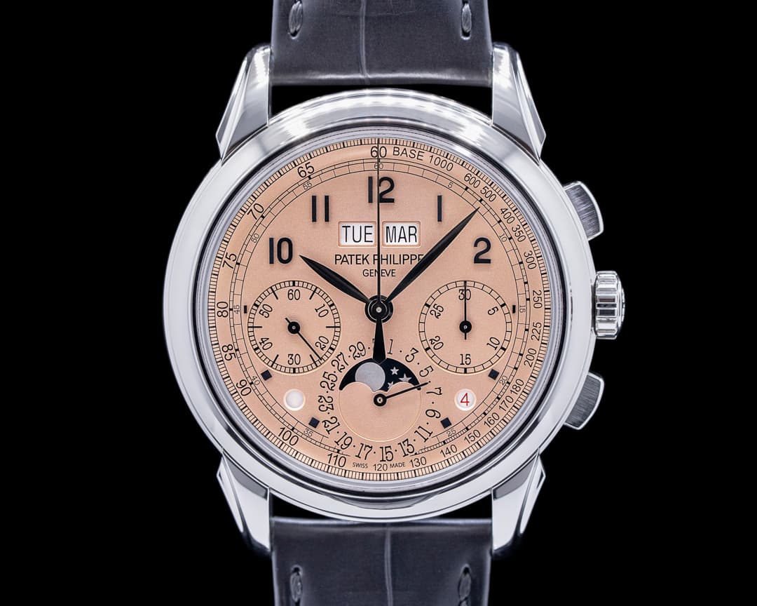 Patek Philippe 5270P Perpetual Calendar Chronograph Platinum Salmon Dial