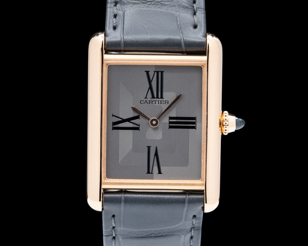 Cartier Tank Louis Gray Dial 18K Rose Gold UNWORN