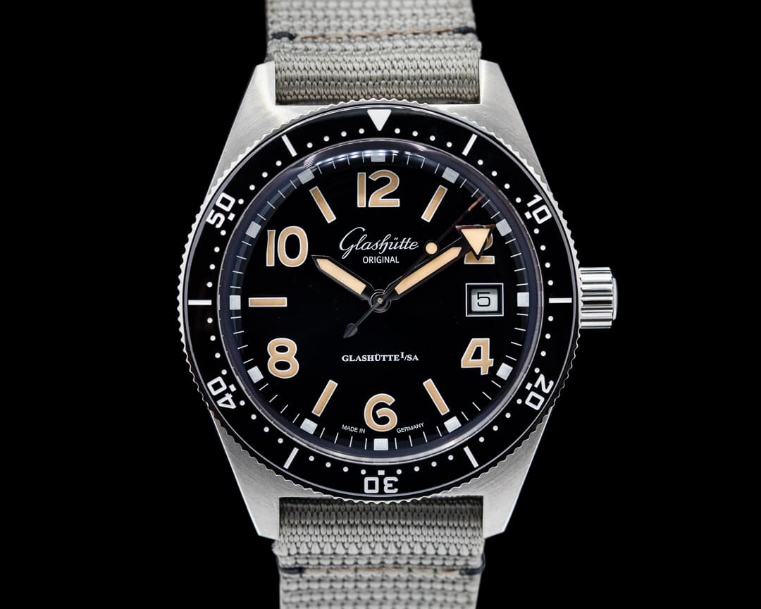 Glashutte Original SeaQ Black Dial SS