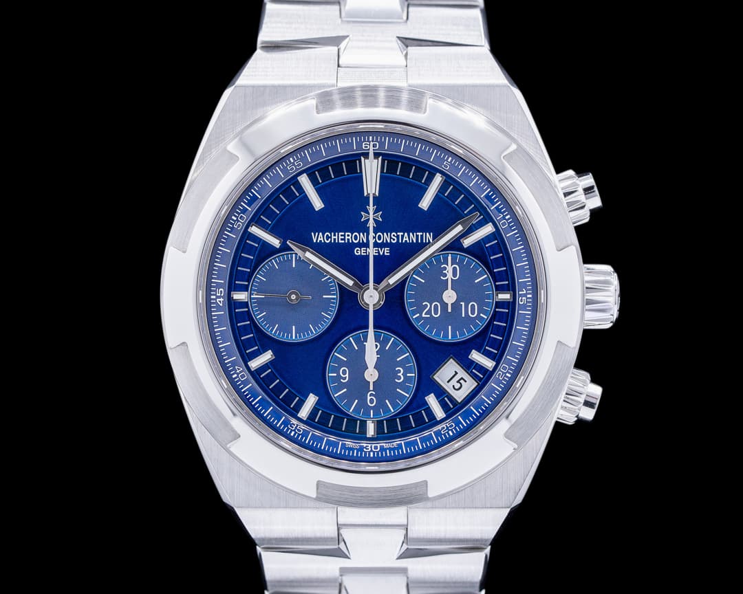 Vacheron Constantin Overseas Chronograph 5500V Blue Dial SS 