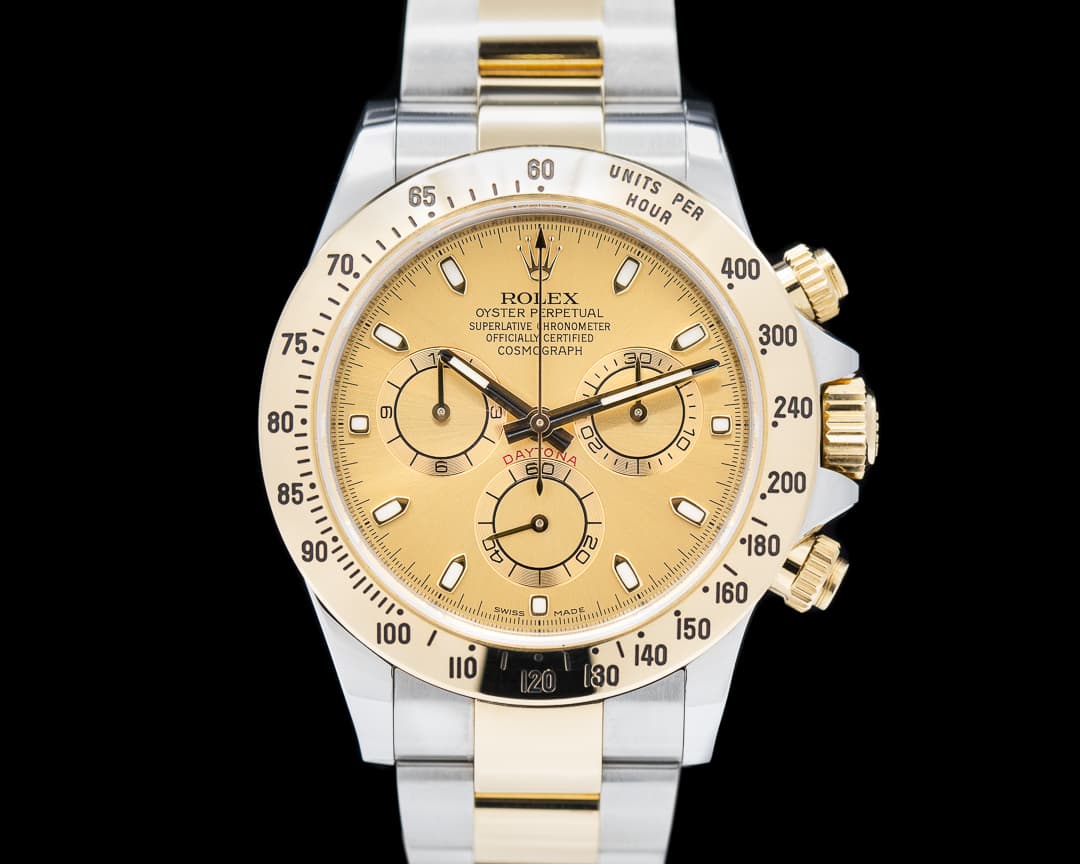Rolex Daytona Champagne Dial 18K Yellow Gold / SS FULL SET
