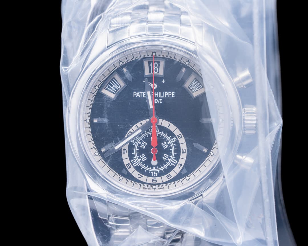 Patek Philippe Annual Calendar 5960/1A-010 Black Dial Chronograph SS SERVICE SEALED