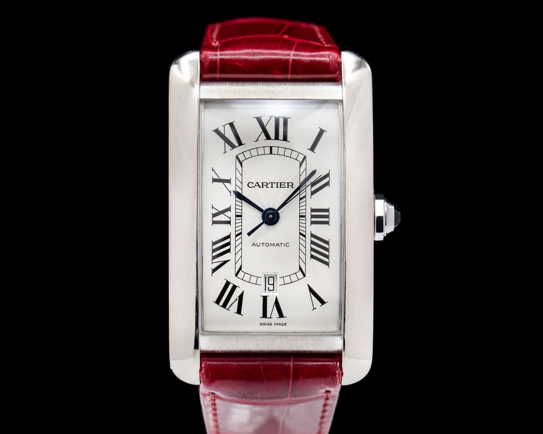 Cartier Tank Americaine XL 2928 18k White Gold