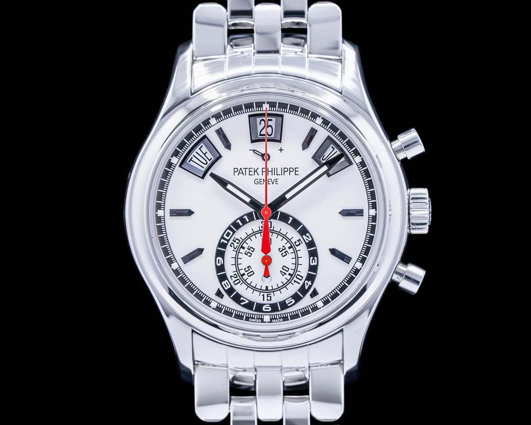 Patek Philippe Annual Calendar 5960 Chronograph SS Silver Dial
