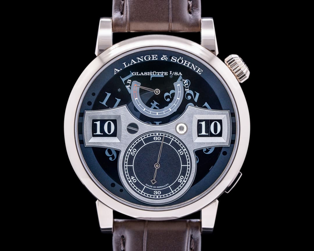 A. Lange and Sohne Zeitwerk 142.055 Honey Gold Lumen 