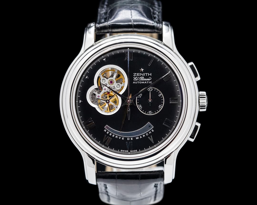 Zenith Chronomaster Open XXT Black Dial SS / Strap