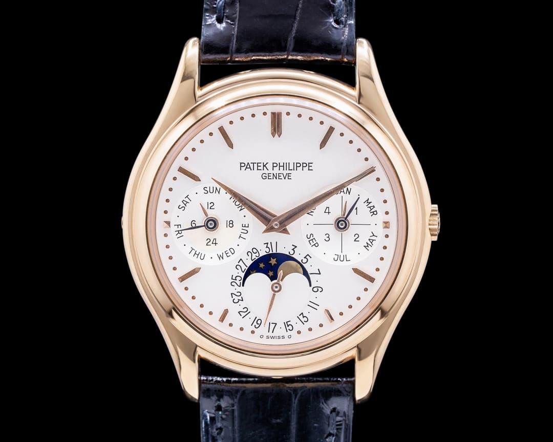 Patek Philippe Perpetual Calendar 3940R Rose Gold Silver Dial 