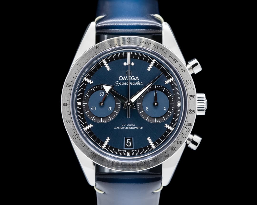 Omega Speedmaster 57 Co-Axial SS Blue Dial