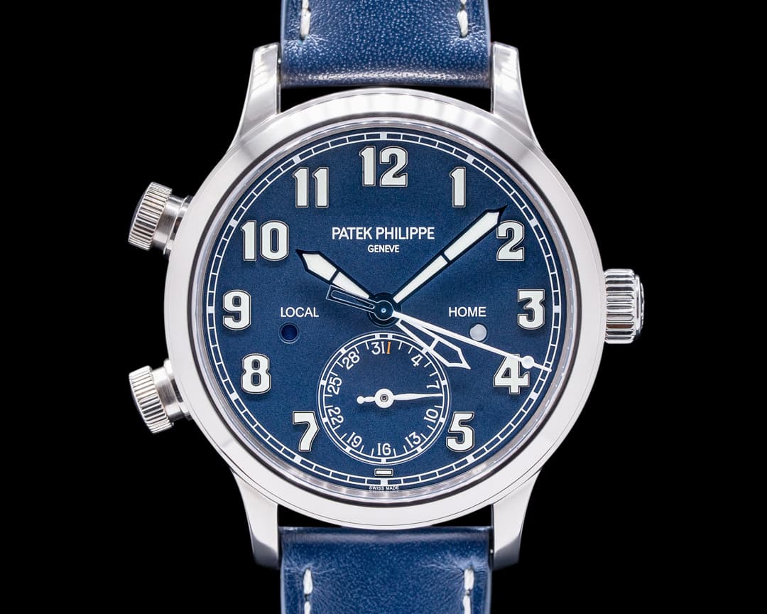Patek Philippe Mid Size 7234G Calatrava Pilot Travel Time
