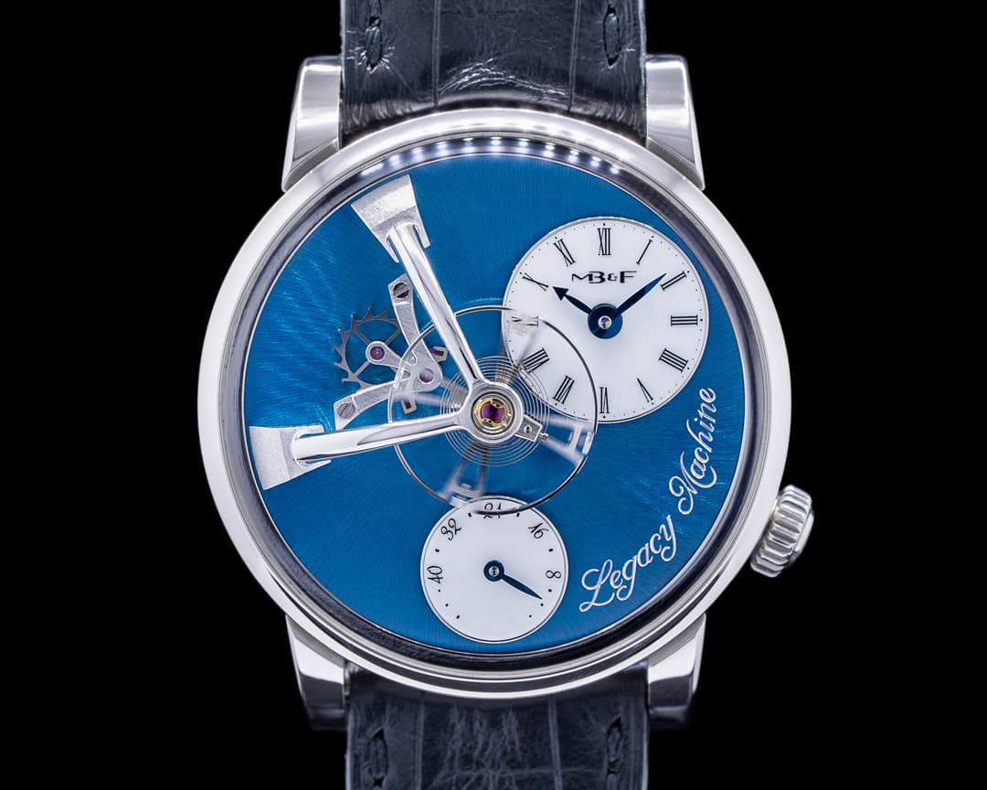 MB&F MB&F LM101 Legacy Machine SS / Blue Dial Platinum Limited Edition