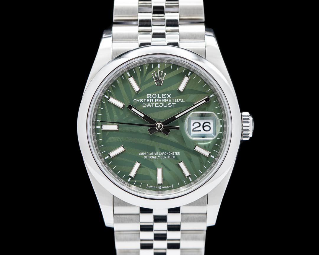 Rolex Datejust 126200 "Palm" Dial / Jubilee Bracelet 2023