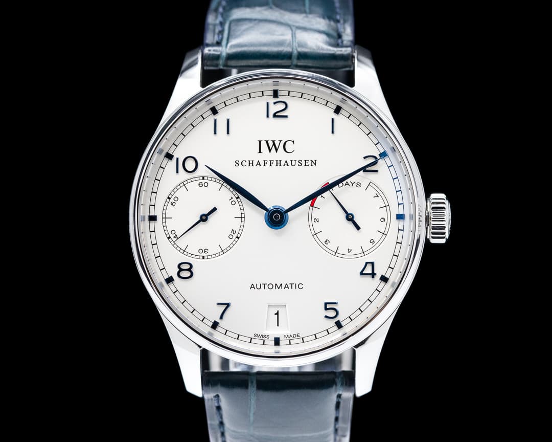 IWC Portuguese 7 Day SS / Blue Numerals 