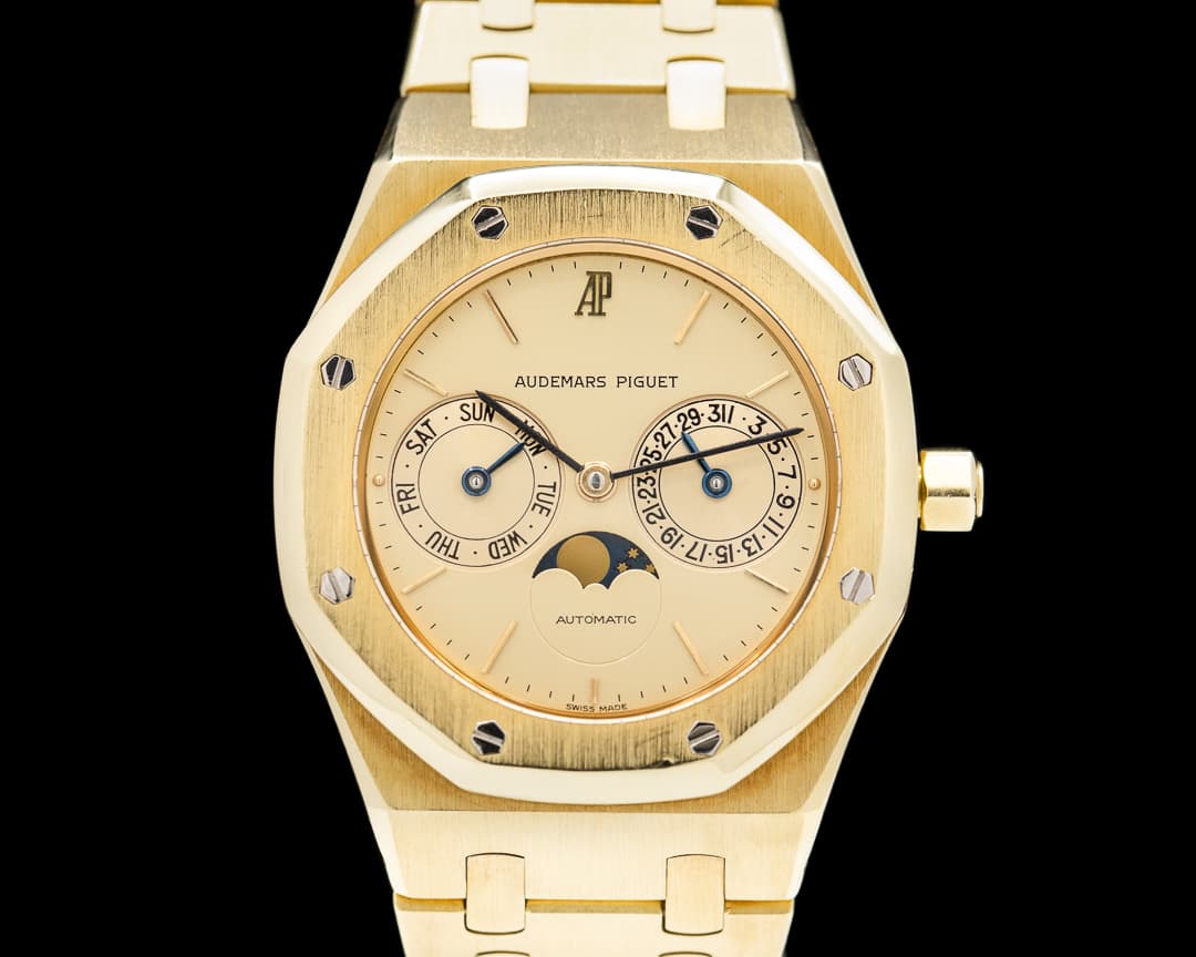 Audemars Piguet Royal Oak 25594 Day Date Moon 18K Yellow Gold 